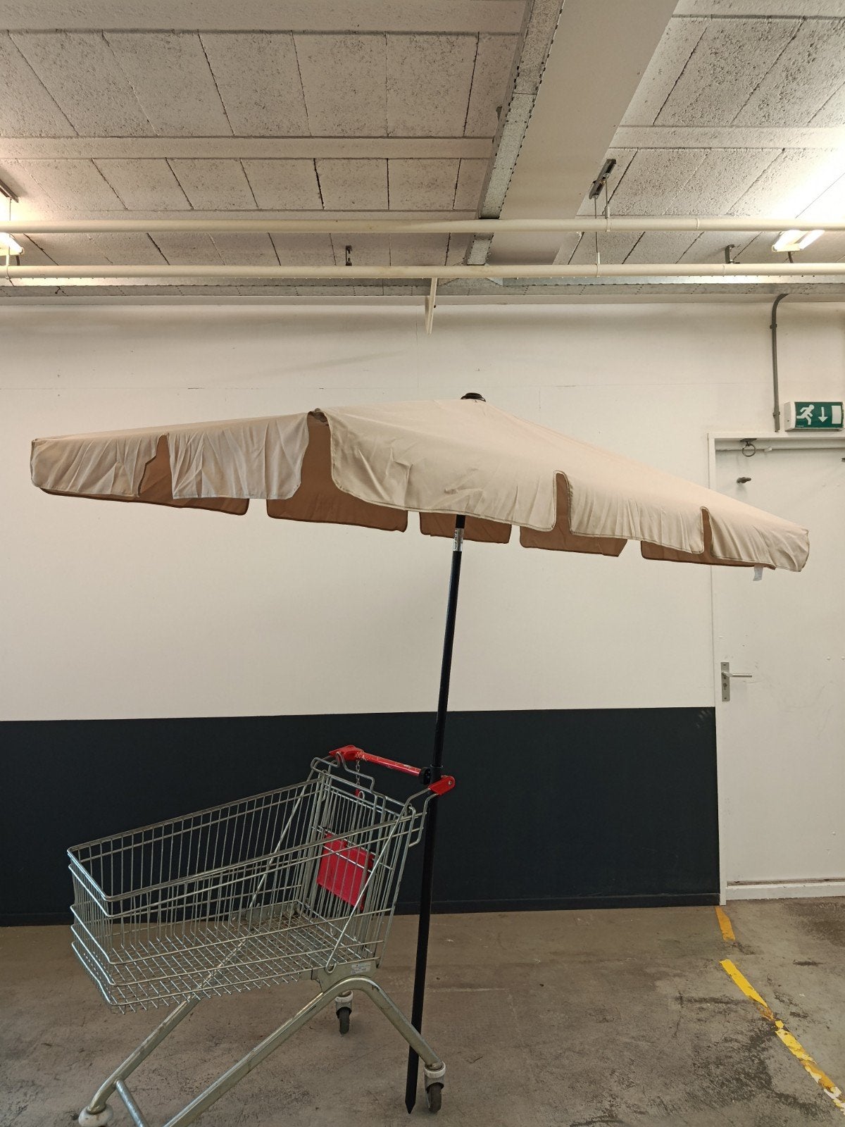 Nieuwe VidaXL parasol 200x125 cm met knik-/kantelfunctie, Ophalen, Kantelbaar, Nieuw, 1 tot 2 meter