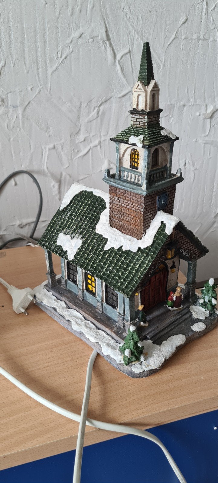 kerkje met licht, Ophalen