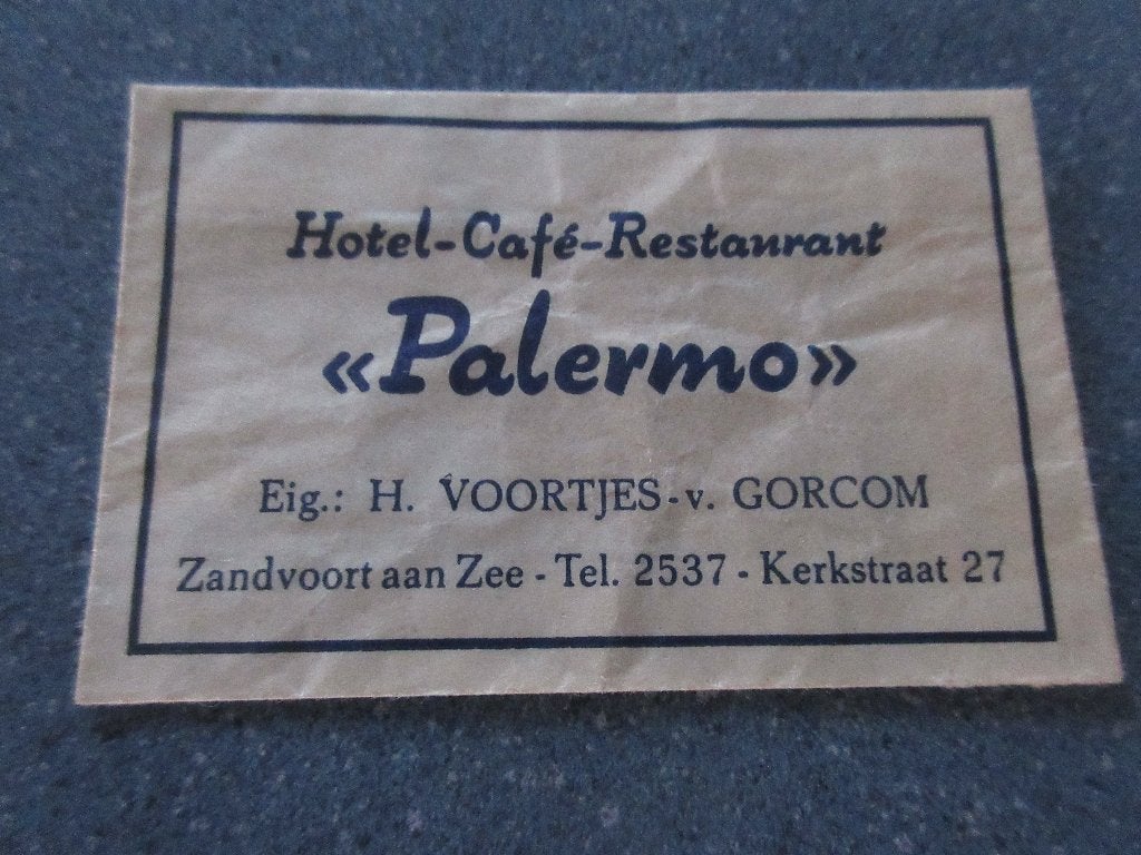 Zandvoort, hotel-café-rest. Palermo, Verzenden, Nederland