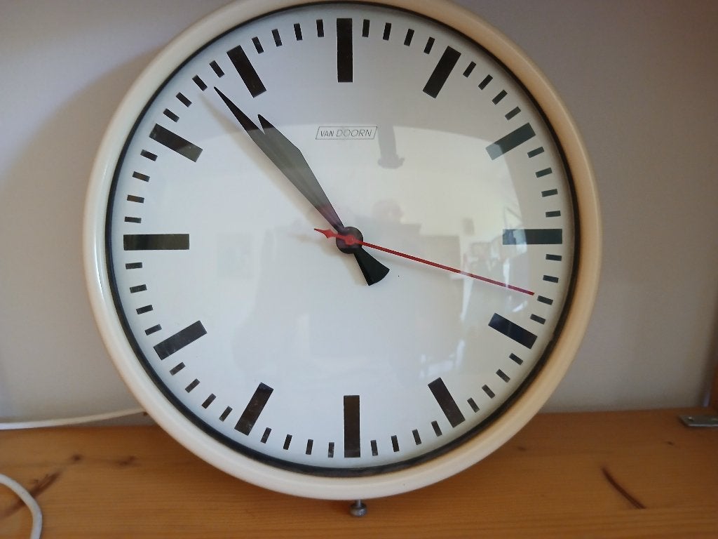 stationsklok, Ophalen, Wit, Analoog, Overige stijlen