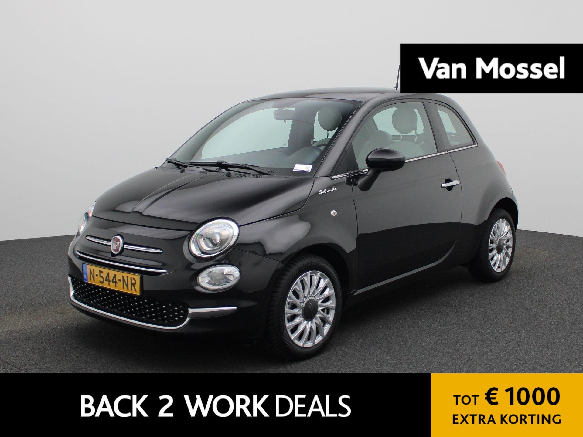 Fiat 500 1.0 Hybrid Dolcevita | Apple/Android Play | Cruise, Auto's, Fiat, Stof, Gebruikt, Euro 6, 4 stoelen
