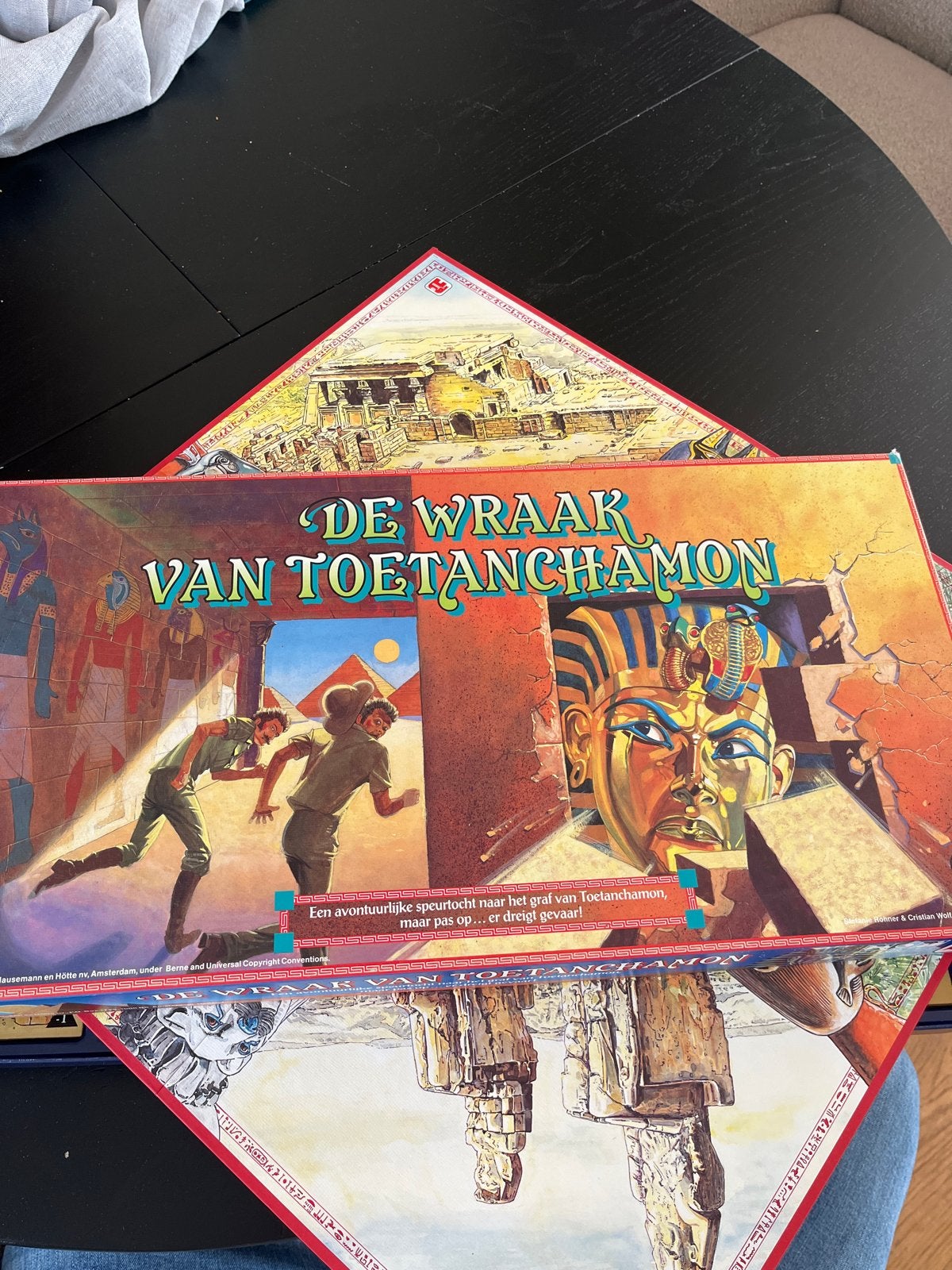Bordspel: De Wraak van Toetanchamon - Avontuurlijk familiesp, Drie of vier spelers, Ophalen of Verzenden, Gebruikt