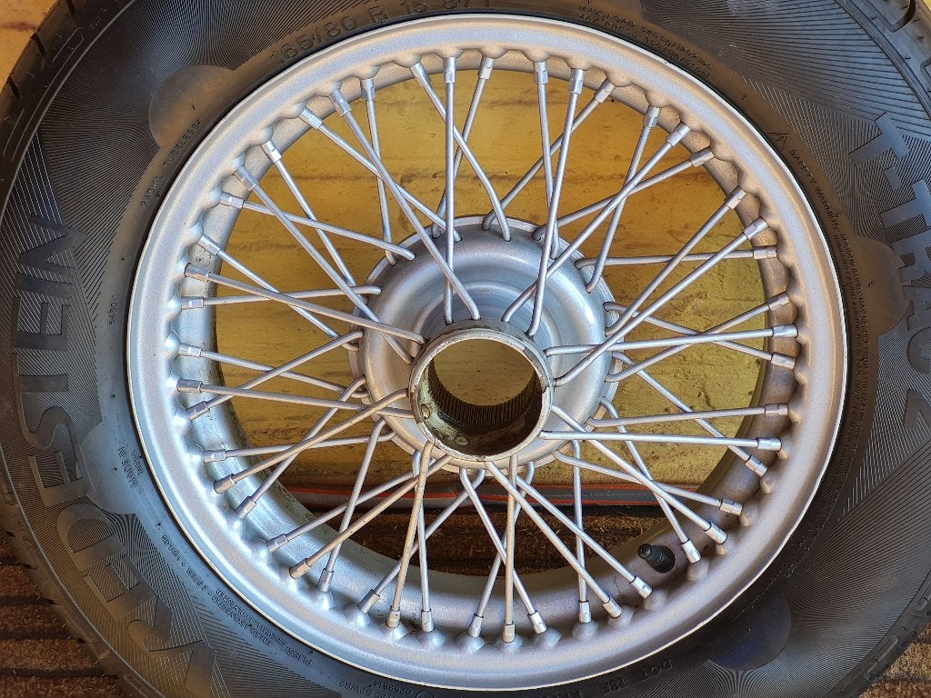 Spaakvelgen (15R) met Banden! Moet weg, Auto-onderdelen, Banden en Velgen, Gebruikt, 15 inch, Ophalen of Verzenden, Band(en)