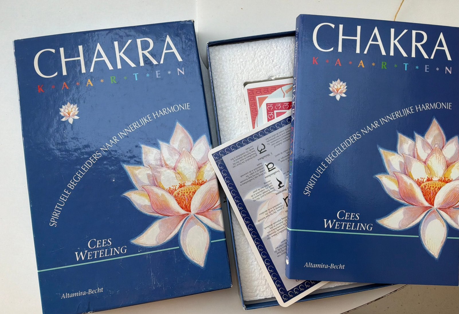 Chakra kaarten Cees Weteling, Boeken, Esoterie en Spiritualiteit, Ophalen of Verzenden, Zo goed als nieuw, Spiritualiteit algemeen