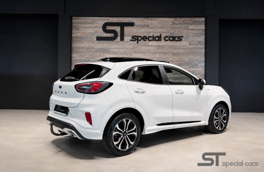 Ford Puma 1.0 EcoBoost ST-Line X|Full option|Trekhaak, Auto's, Ford, 125 pk, Zwart, Met garantie (alle), 1226 kg
