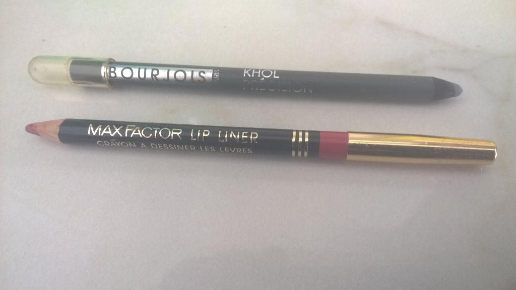 Oog en lippotlood : Bourjois & Max Facter, Ophalen of Verzenden, Zo goed als nieuw, Overige kleuren, Ogen