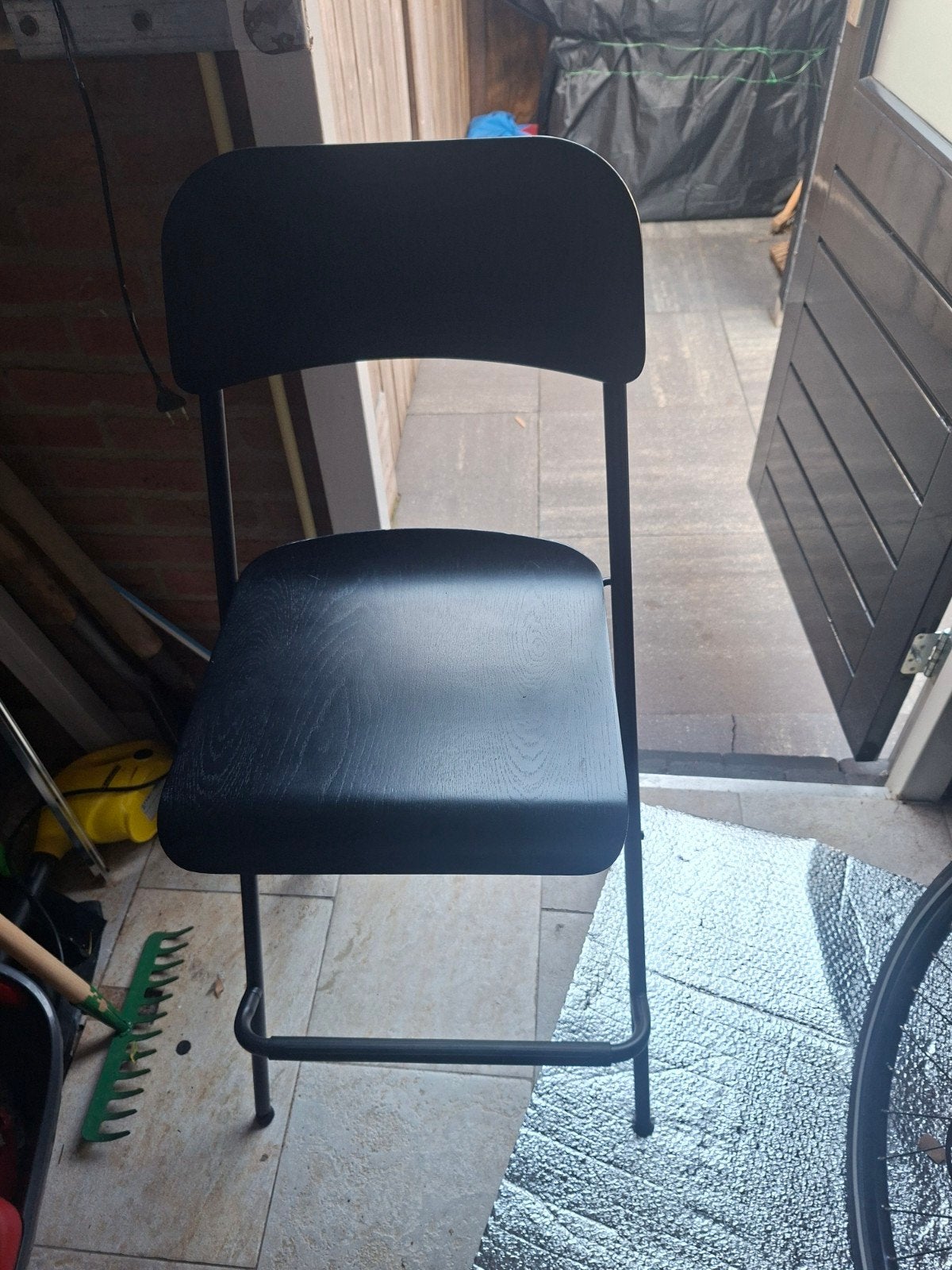 inklapbaar barstoel zwart, Huis en Inrichting, 1 kruk, Ophalen, 60 tot 90 cm