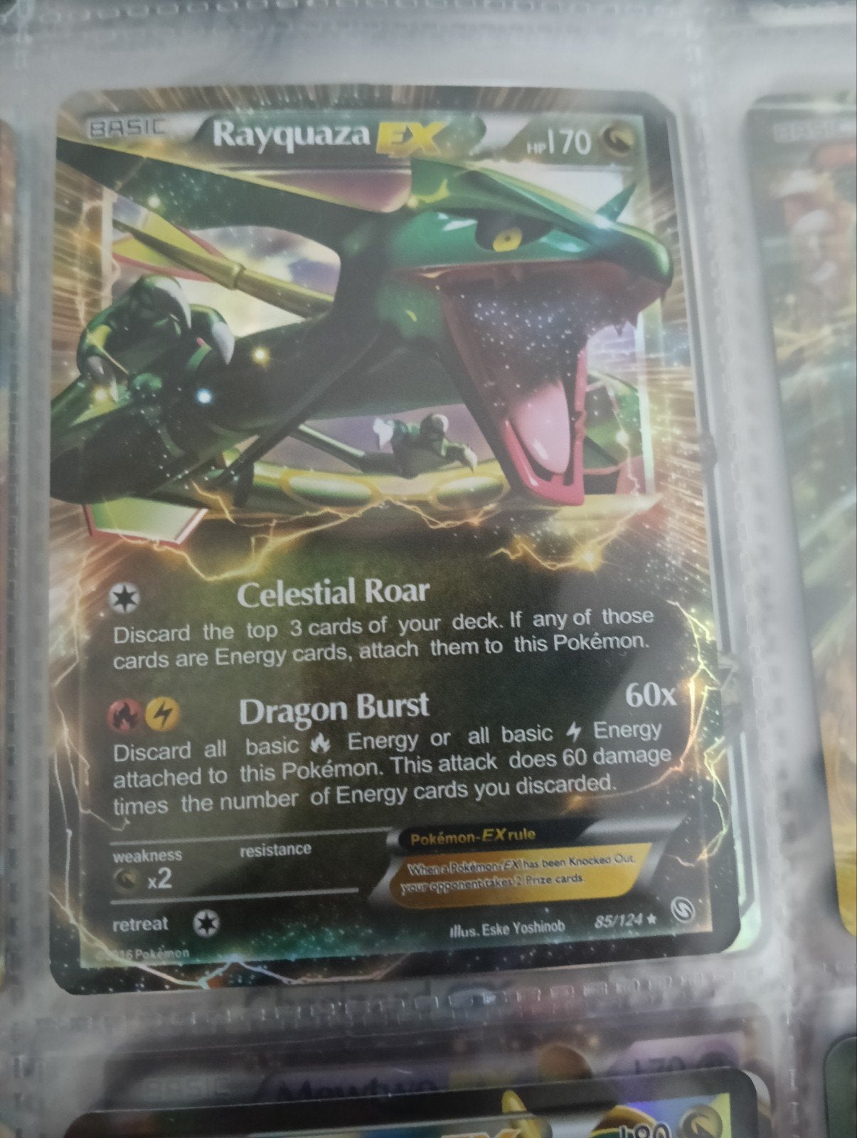 3 Pokemon EX kaarten., Ophalen of Verzenden, Zo goed als nieuw, Meerdere kaarten