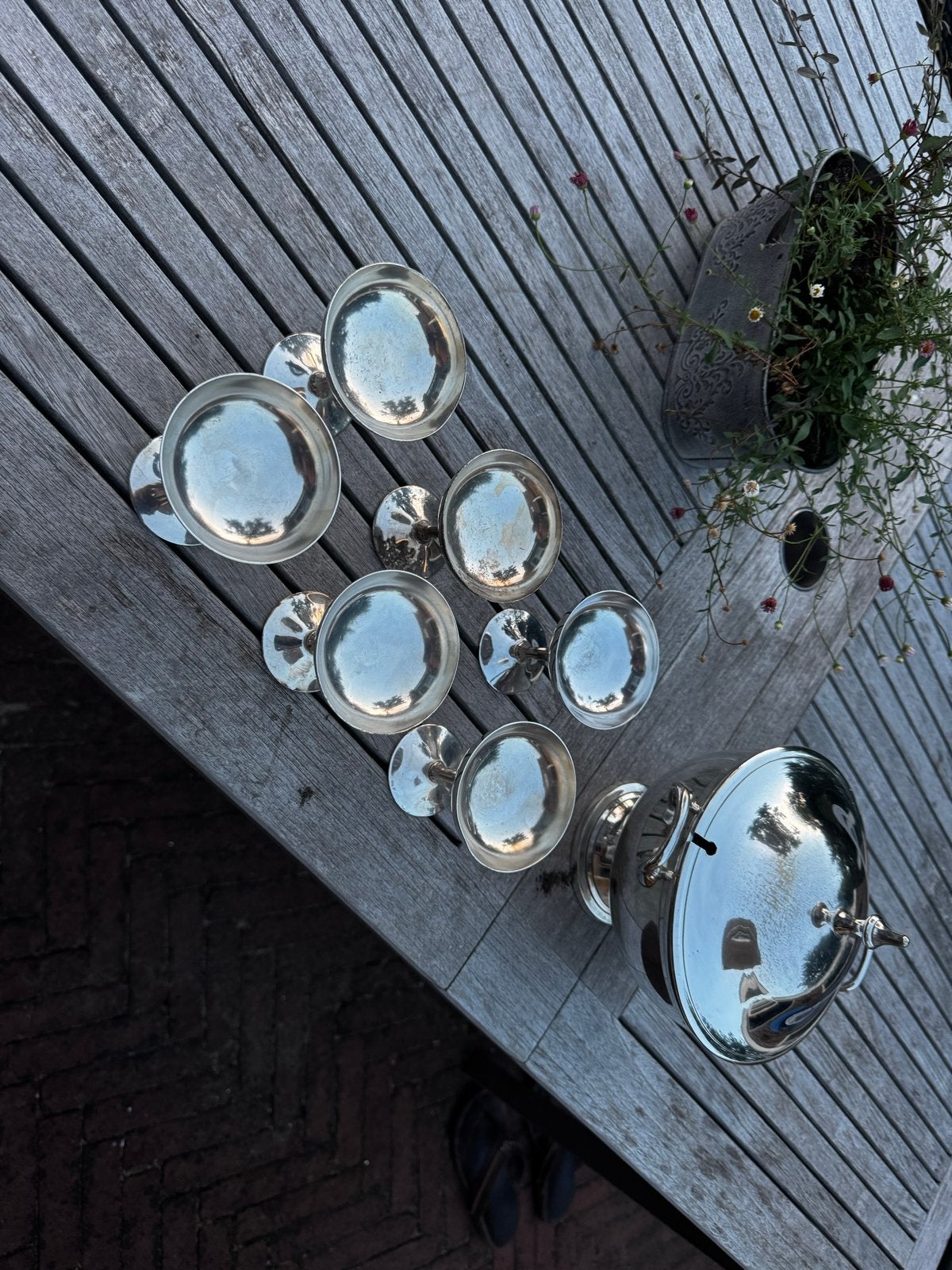 Punch Bowl Set met 6 Bekers, Ophalen of Verzenden