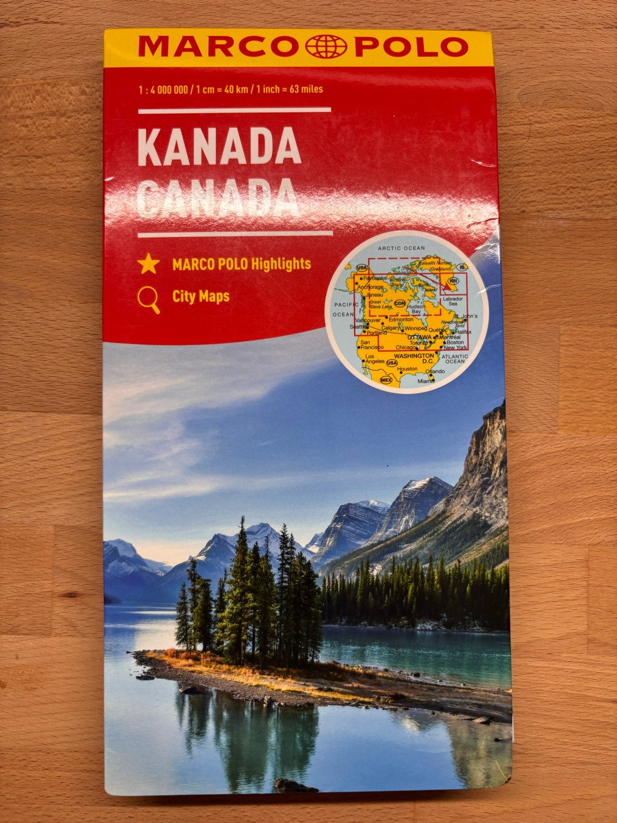 Marco Polo wegenkaart Canada met stadskaarten, Boeken, Atlassen en Landkaarten, Overige gebieden, 2000 tot heden, Nieuw, Ophalen of Verzenden