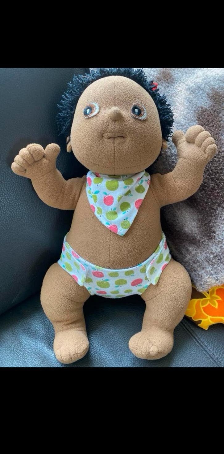 Zachte babypop met slabbetje en luier Rubens Barn, Kinderen en Baby's, Ophalen of Verzenden, Gebruikt, Overige typen
