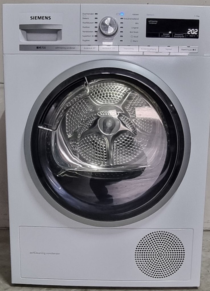 Warmtepompdroger Siemens iQ700 A+++/9Kg ., Ophalen, Overige typen, 8 tot 10 kg, Zo goed als nieuw