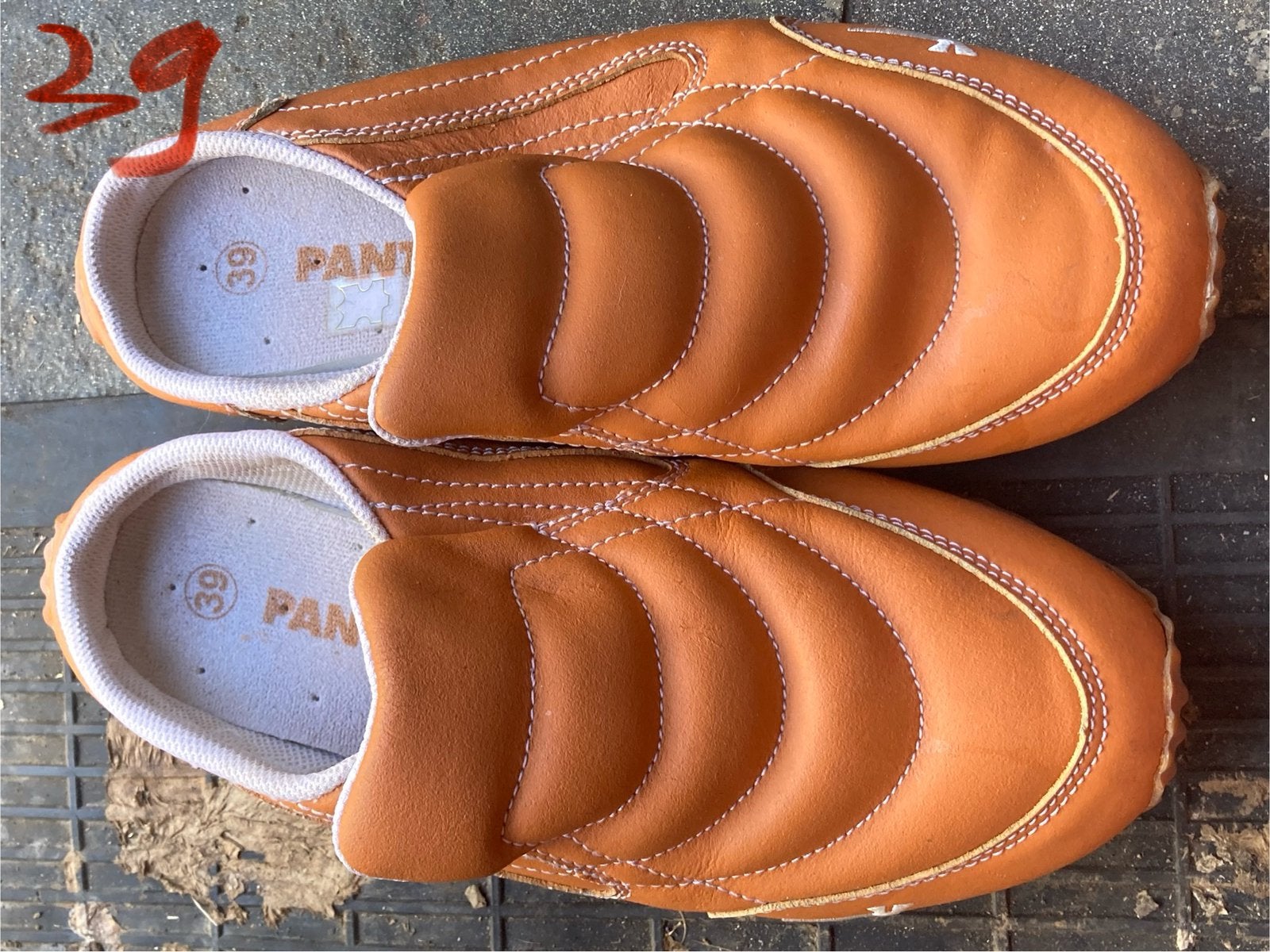 Instappers oranje schoenen nieuw mt 39, Ophalen of Verzenden, Nieuw, Oranje, Instappers