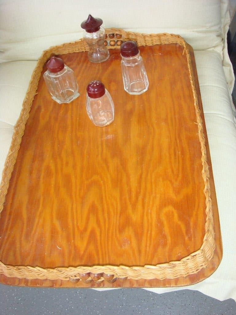 Vintage glazen  peper-zout- en mosterd set en SUNLIGHT zeep, Ophalen of Verzenden