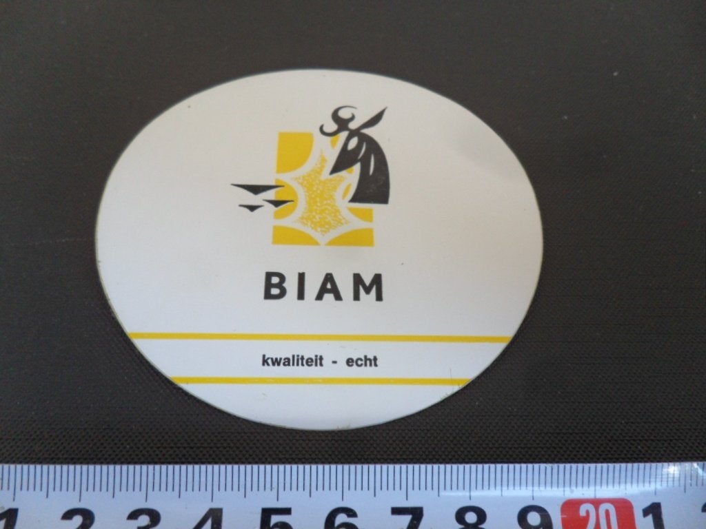 sticker BIAM kwaliteit Echt, Verzamelen, Stickers, Zo goed als nieuw, Ophalen