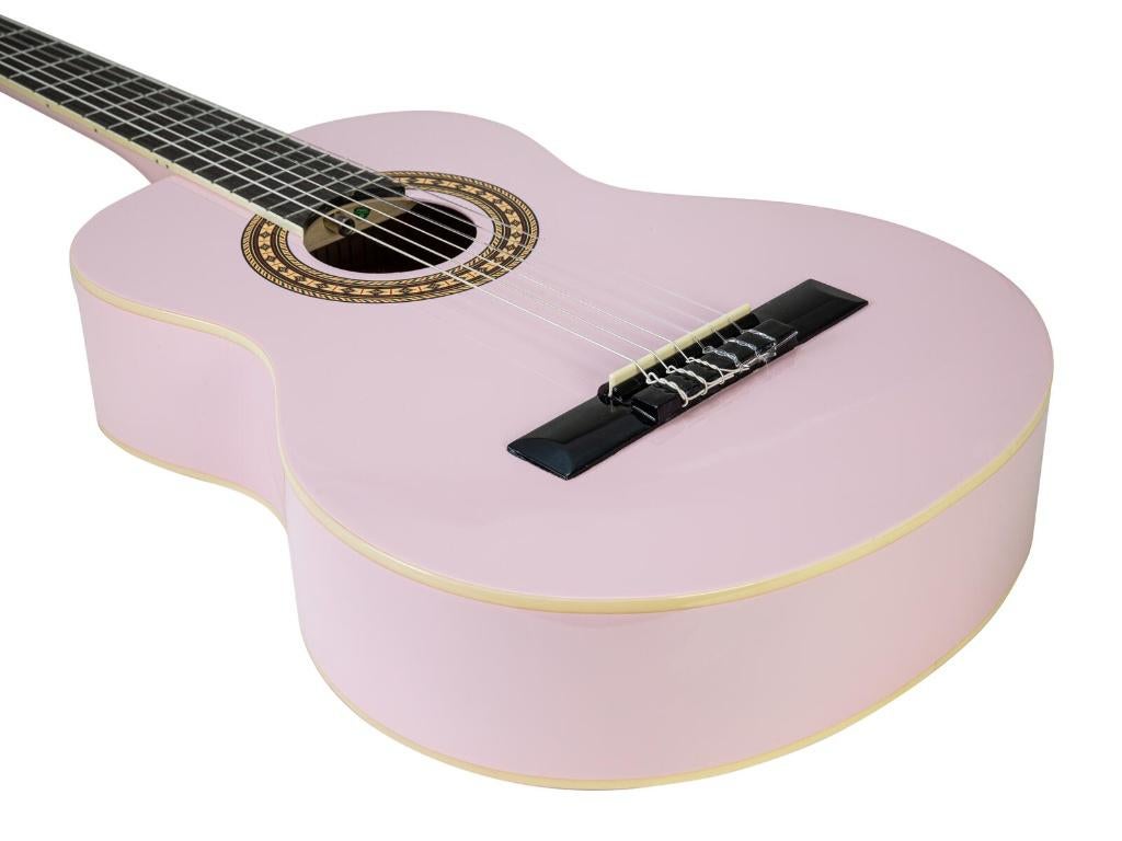 DIMAVERY AC-303 Classical Guitar 3/4 pink, ., Nieuw, Ophalen of Verzenden, Akoestische gitaar