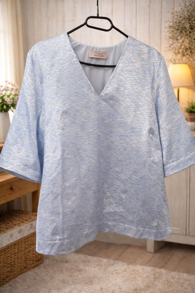 Shirt studio anneloes, Ophalen of Verzenden, Zo goed als nieuw, Maat 38/40 (M), Blauw