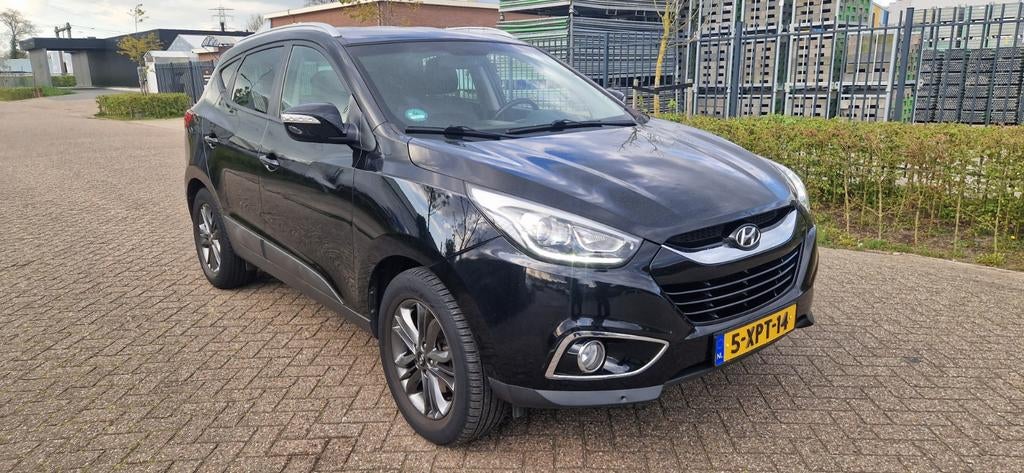 Hyundai iX35 2.0 Crdi 2WD 2014 Zwart navi leer netjes!, Auto's, Hyundai, Voorwielaandrijving, Euro 5, 136 pk, 1995 cc