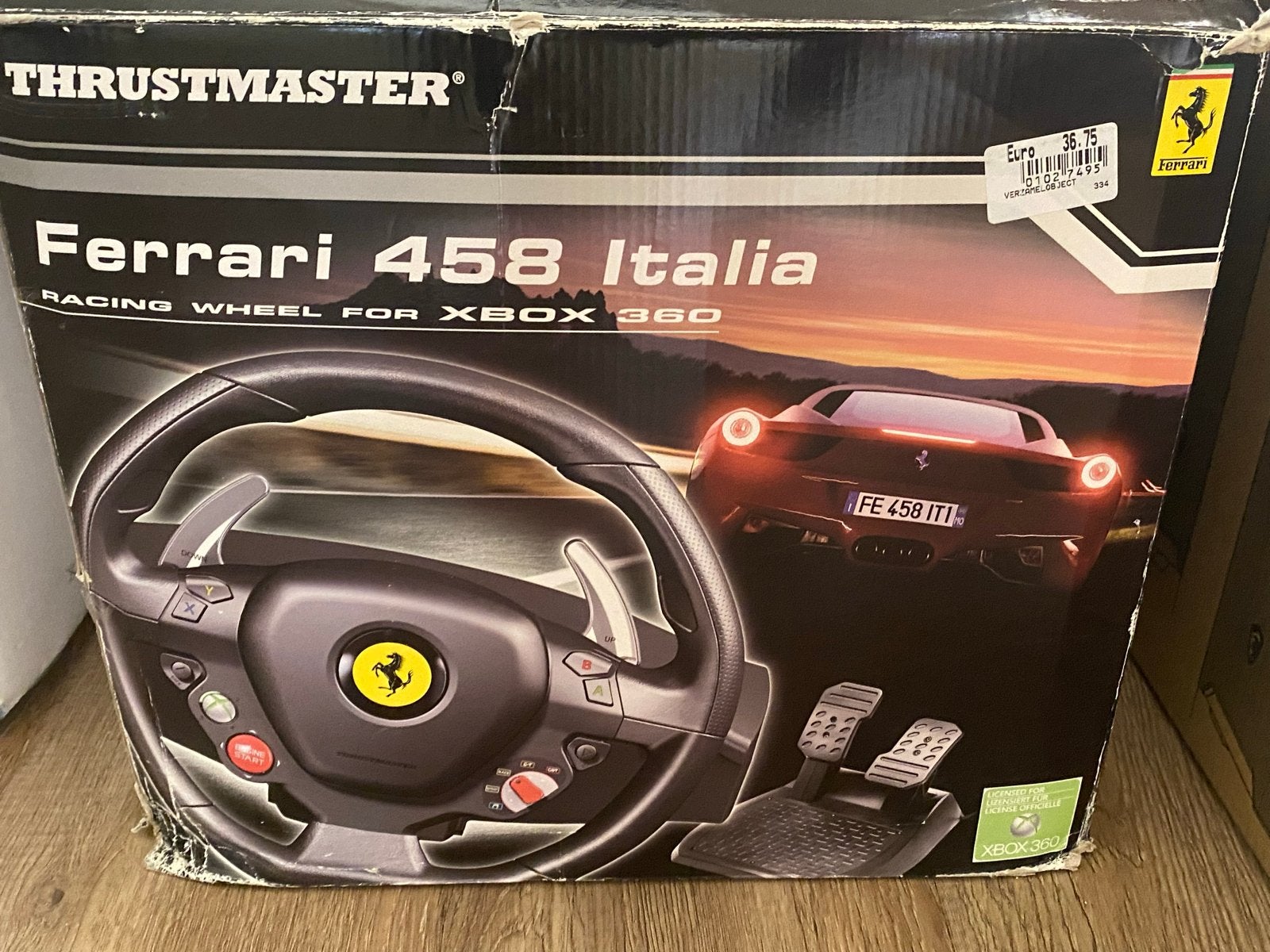 Thrustmaster Ferrari 458 Italia Racing Wheel voor Xbox 360, Ophalen, Zo goed als nieuw