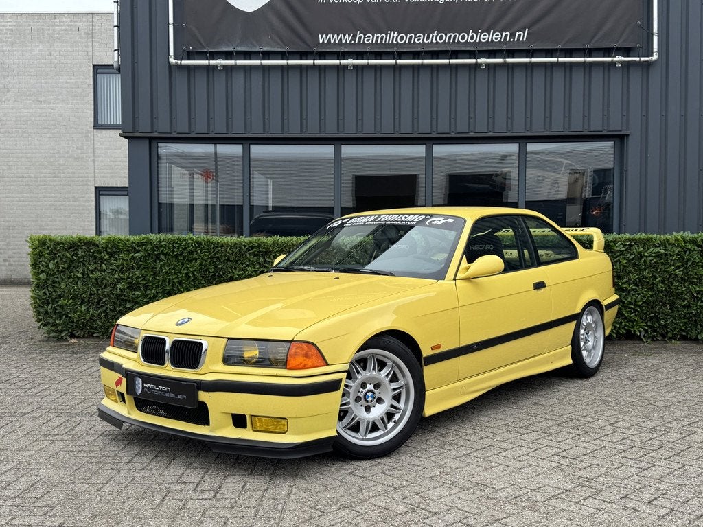 BMW 3 Serie Coupe 328i Tracktool ! (bj 1997), 4 stoelen, Geel, Bedrijf, Handgeschakeld