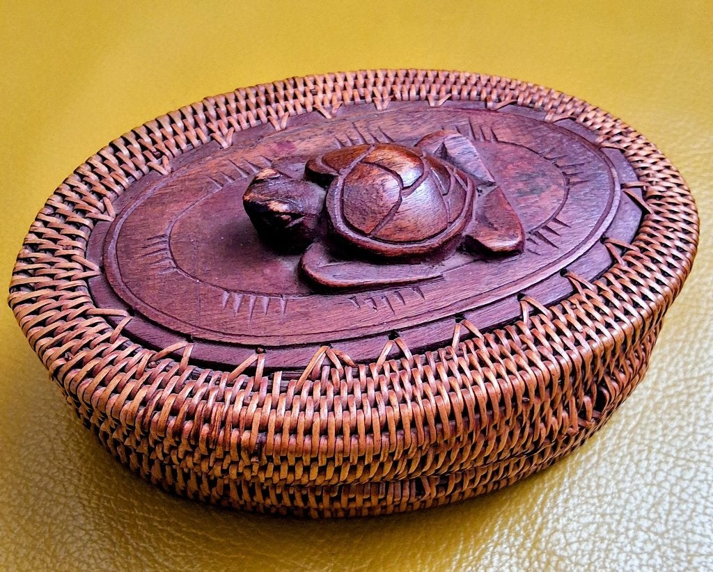 Opbergdoosje uit Lombok traditioneel  en vintage, Antiek en Kunst, Ophalen of Verzenden