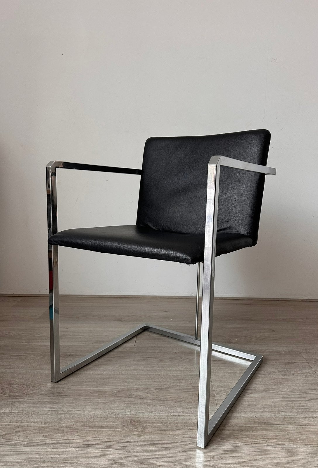 4x Nomada design eetkamerstoelen, Ophalen, Zwart, Leer, Zo goed als nieuw