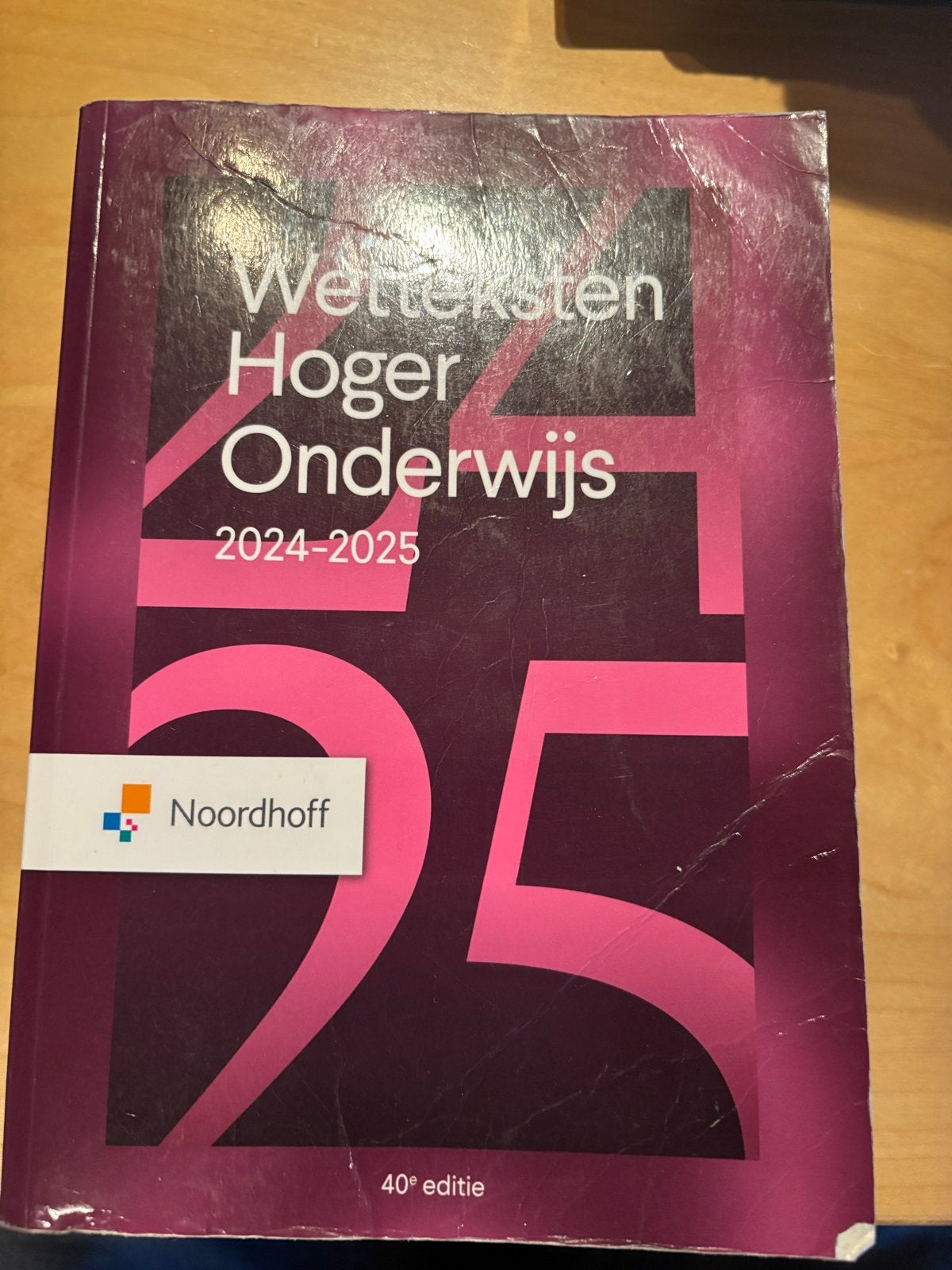 Wetteksten Hoger Onderwijs 2024-2025 (40e editie), Boeken, Ophalen of Verzenden, Gamma, Zo goed als nieuw, HBO