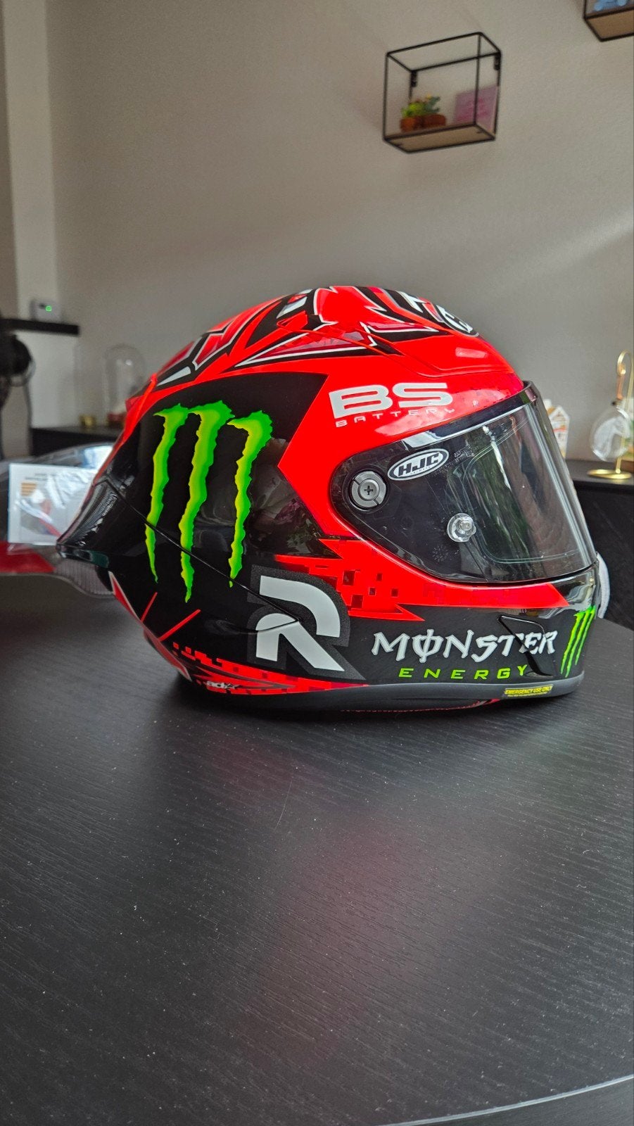 HJC RPHA 1 Fabio Quartararo Replica motor Helm - 1x gedragen, HJC, Ophalen of Verzenden, Nieuw zonder kaartje, Integraalhelm
