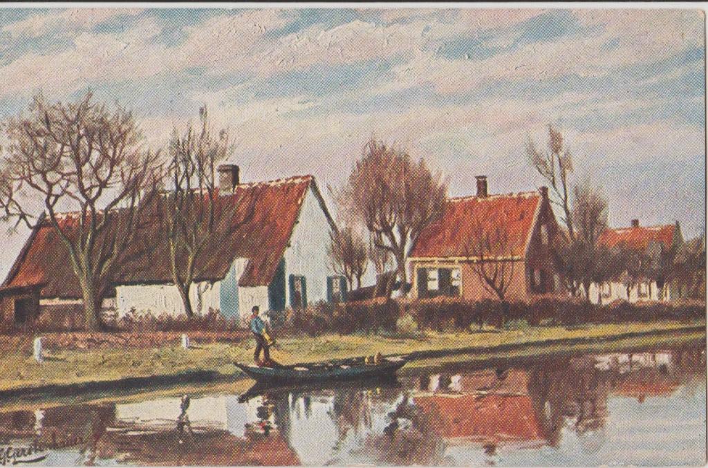 gerstenhauer oude ansicht landschap, Ophalen of Verzenden, 1920 tot 1940, Gelopen, Gebouw