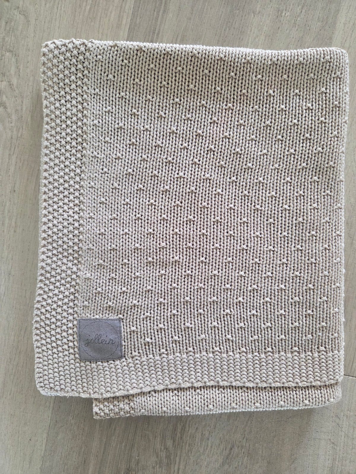 Jollein wieg deken 75x100, Jollein, Ophalen of Verzenden, Zo goed als nieuw, Beige