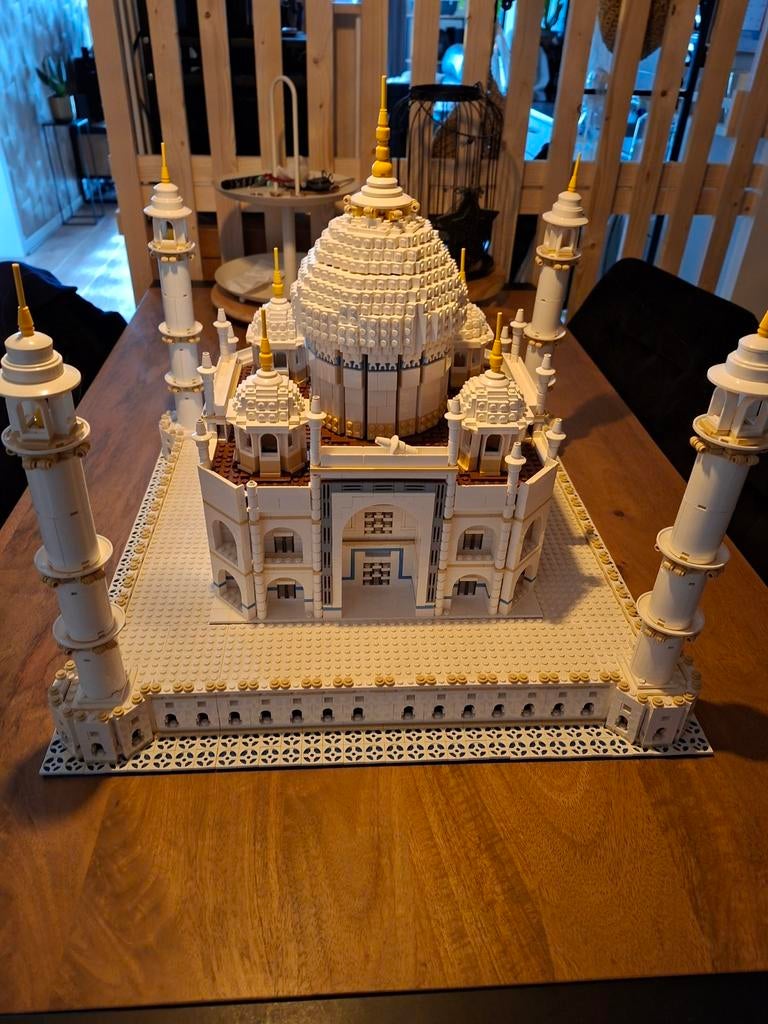 Lego 10189 Taj Mahal 1x gebouwd met boekjes, Ophalen of Verzenden
