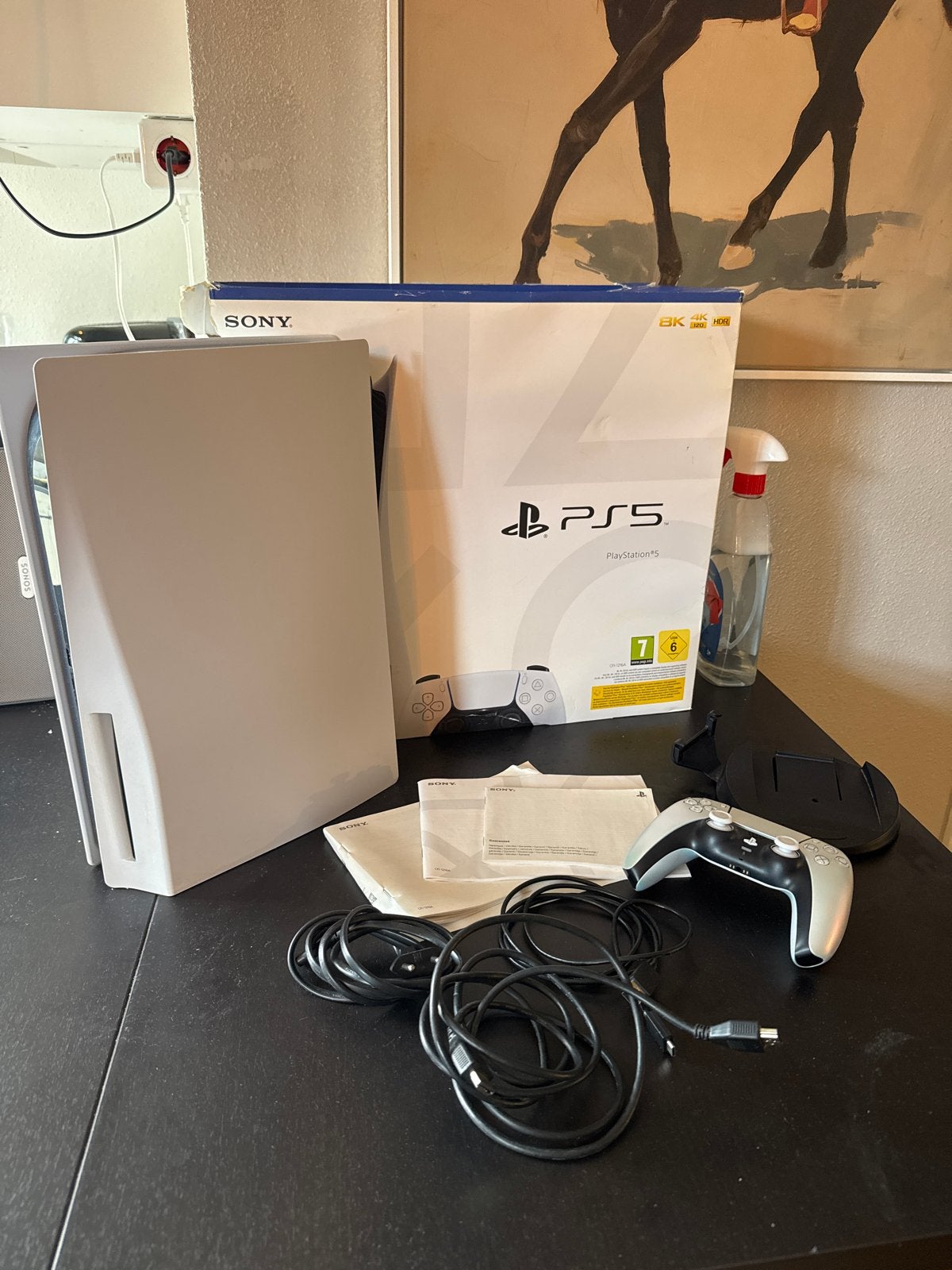 Sony PlayStation 5 Disc Edition 825GB met controller en doos, Ophalen of Verzenden, Zo goed als nieuw, Playstation 5