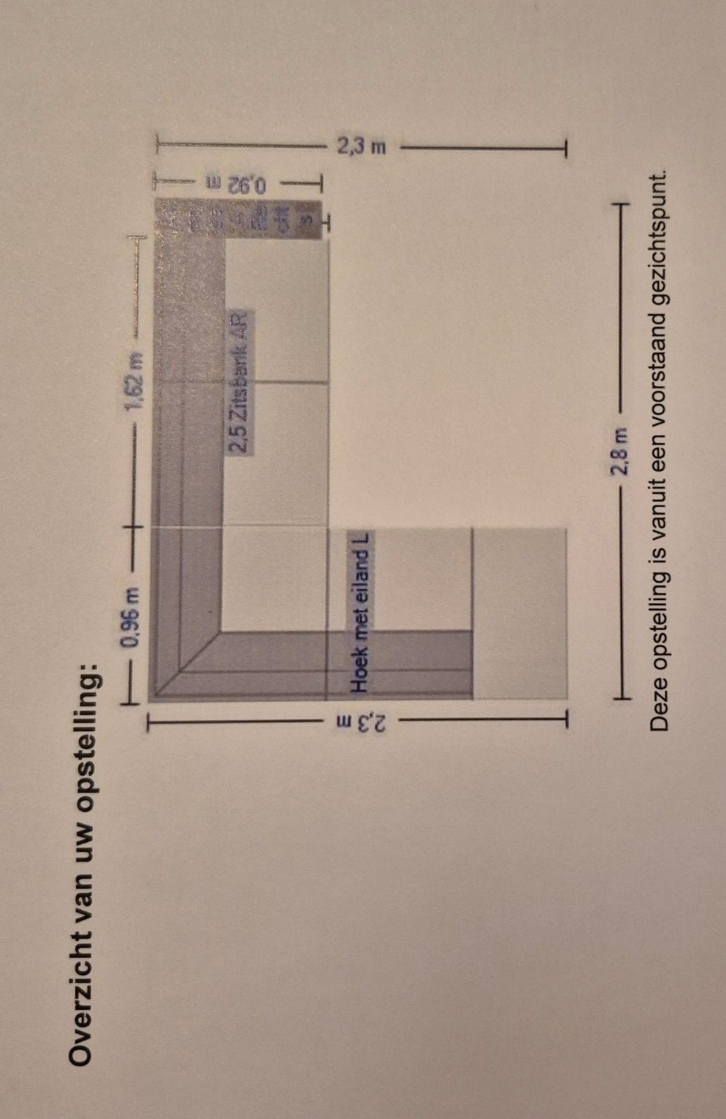Hoekbank, Huis en Inrichting, Ophalen, 250 tot 300 cm, Gebruikt, Hoekbank