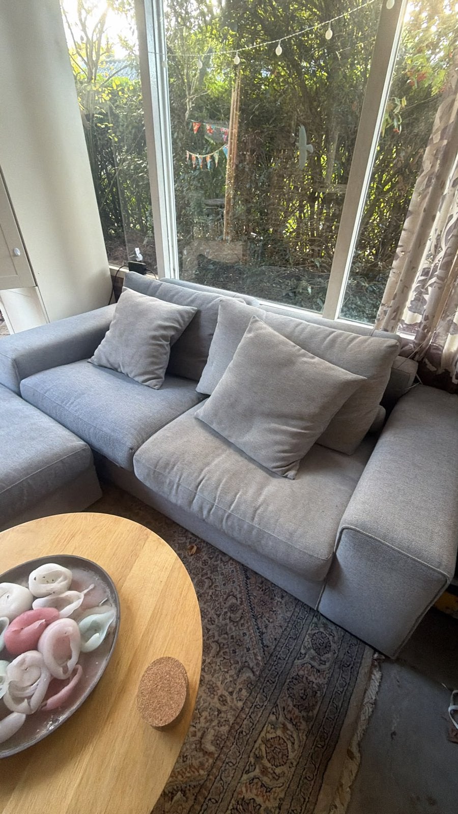 Gratis bank! 220 x 100 cm / hocker 100 x 100 cm, Huis en Inrichting, Ophalen, Zo goed als nieuw