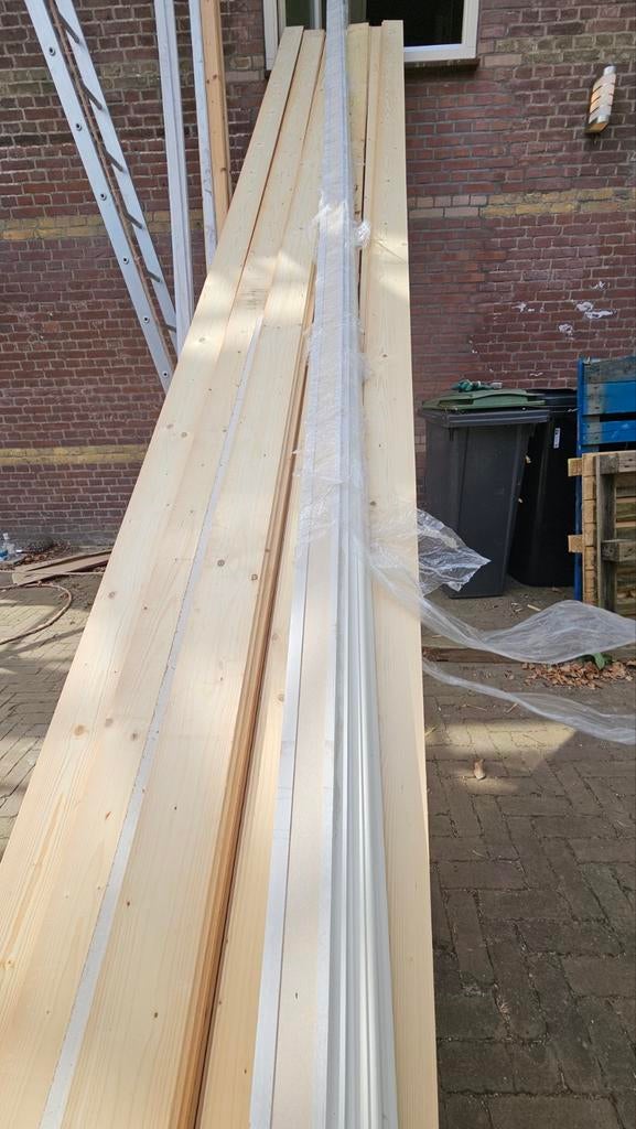 MDF vloerplint gelakt, 4 stuks 480x9cm, Ophalen, Nieuw, Mdf, 200 tot 250 cm