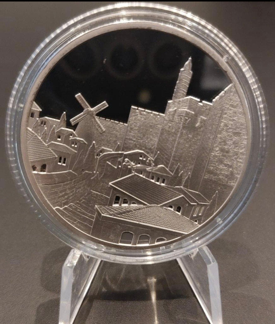 1 oz Zilveren Munt Jerusalem of Gold .999 Fijn Zilver, Verzenden