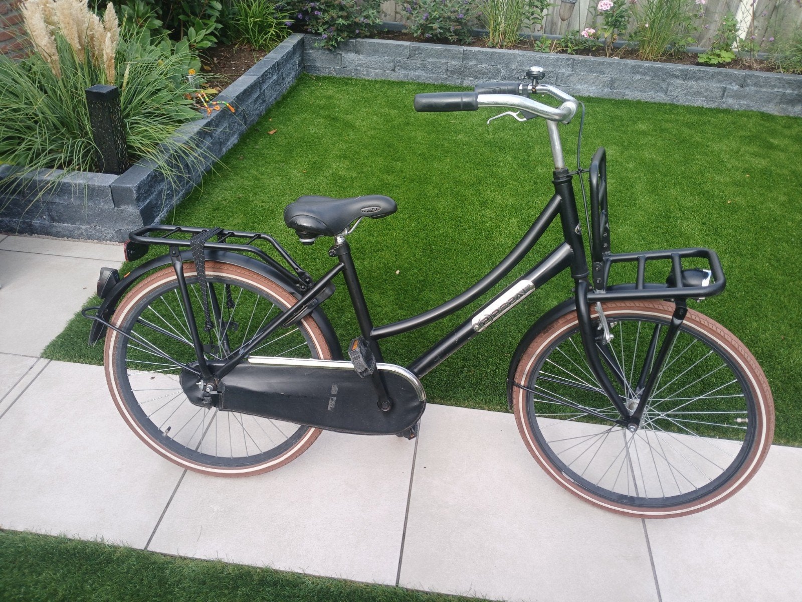 Popal Daily Dutch Basic Meisjesfiets 24 inch Zwart, Fietsen en Brommers, Ophalen, Terugtraprem, Popal Daily Dutch, Gebruikt