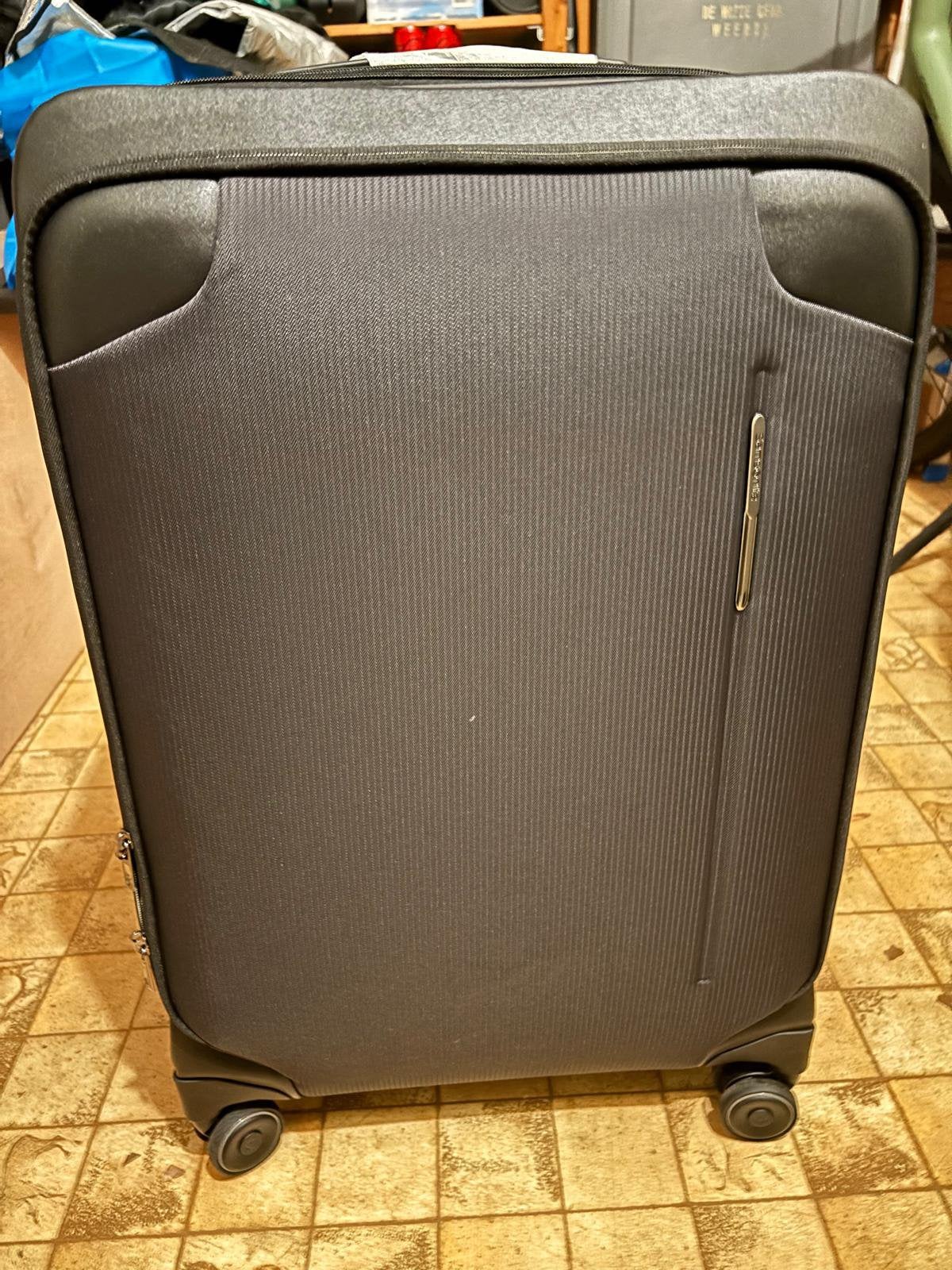 Samsonite koffer nieuw. Type Splendix Zwart, Nieuw, Ophalen of Verzenden, Zacht kunststof, Wieltjes