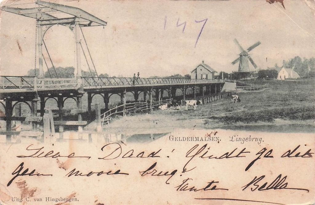 703-080-015 Geldermalsen Lingebrug, Verzenden, Voor 1920
