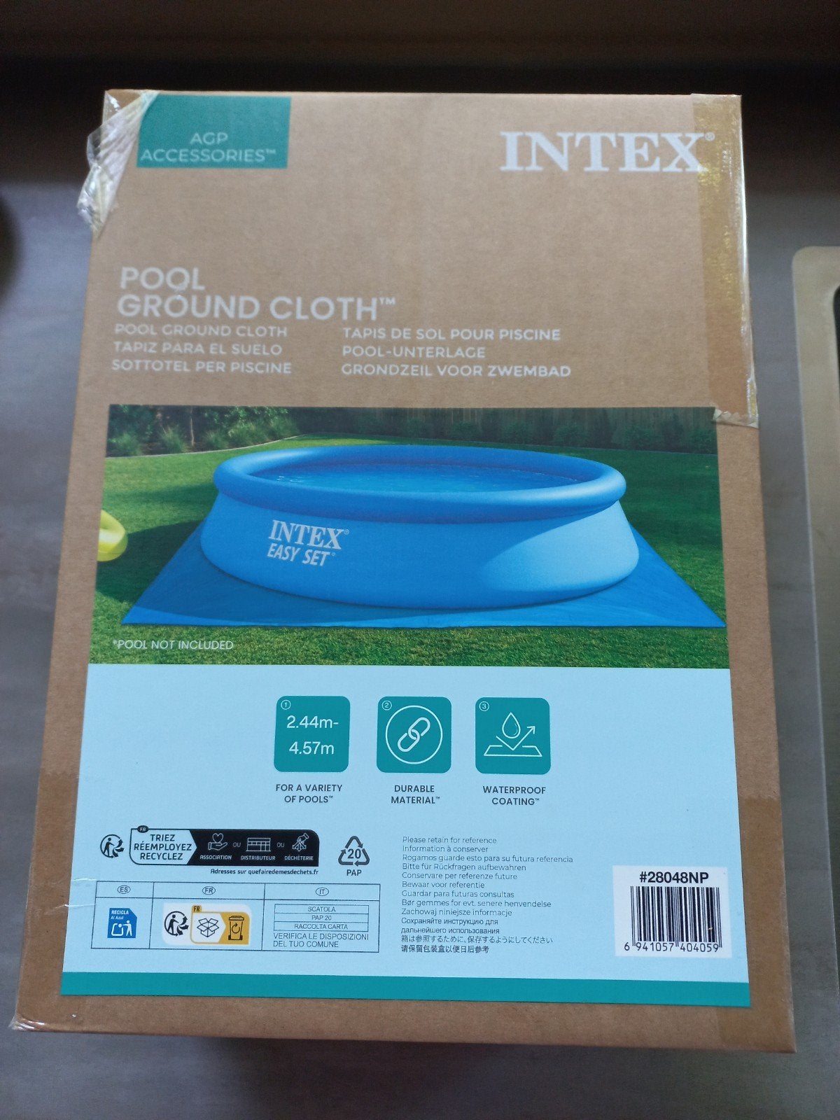Intex Grondzeil Zwembad Nieuw!, Tuin en Terras, Zwembaden, Vierkant, Nieuw, Ophalen of Verzenden, Minder dan 80 cm