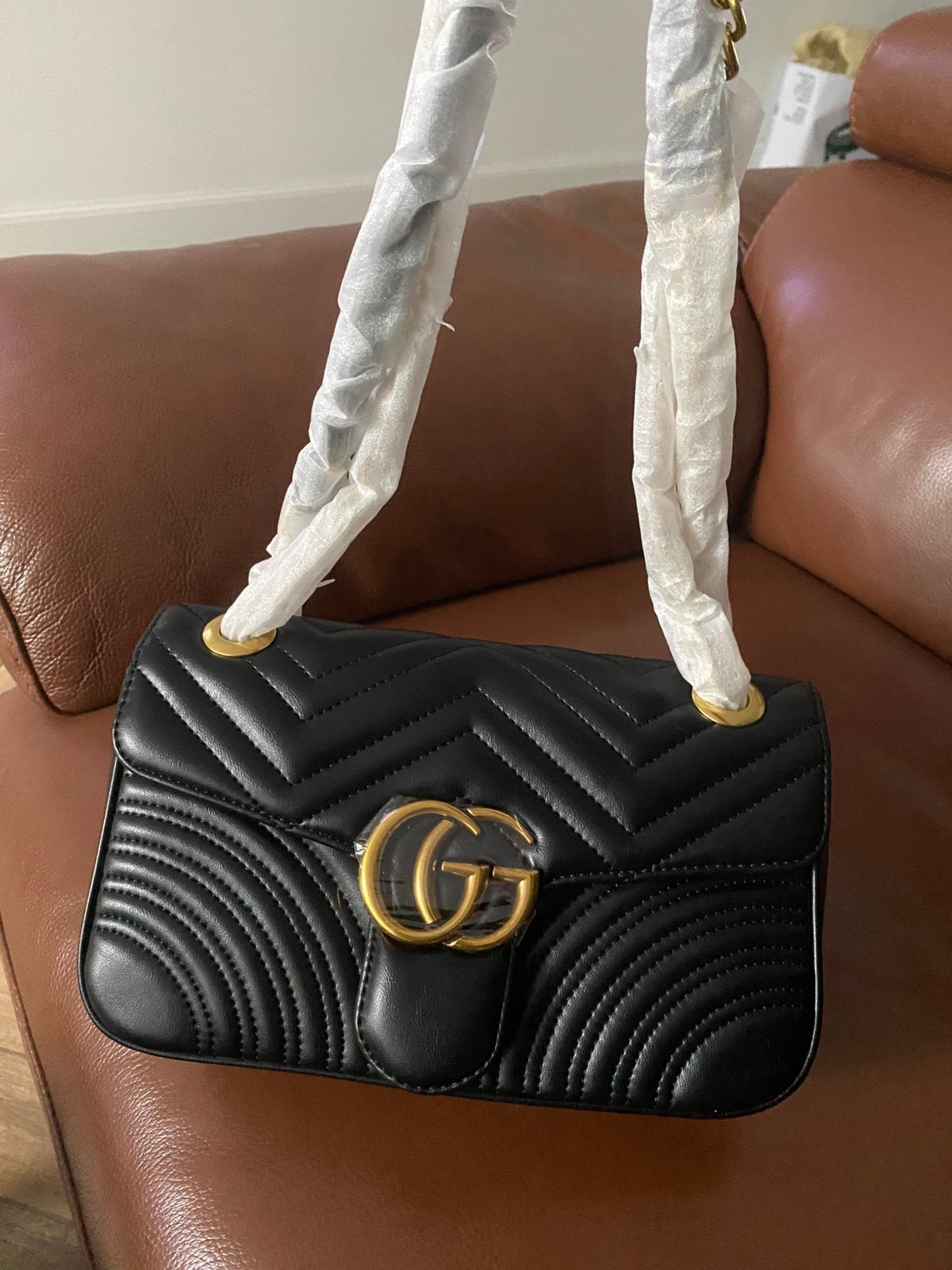 Gucci Marmont schoudertas zwart, Ophalen of Verzenden, Nieuw, Zwart, Schoudertasje
