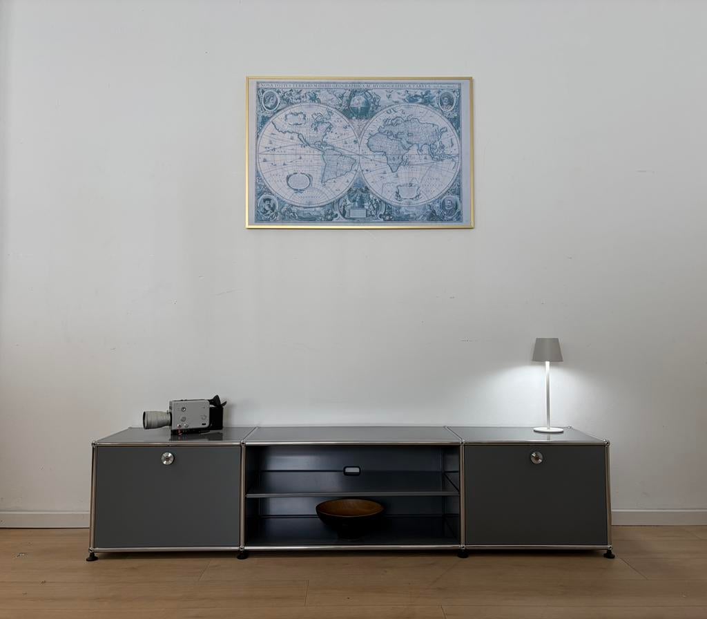 USM Haller Lowboard 3x1 Elements Medium Grey, Ophalen, Zo goed als nieuw, 25 tot 50 cm, 150 tot 200 cm