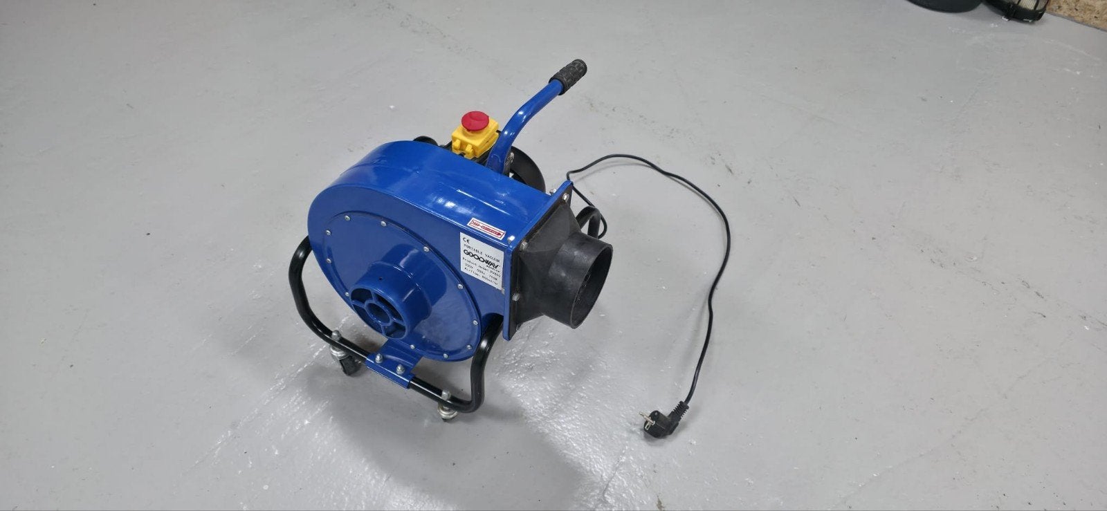 Complete afzuigset met ventilator en filterzak, Ophalen