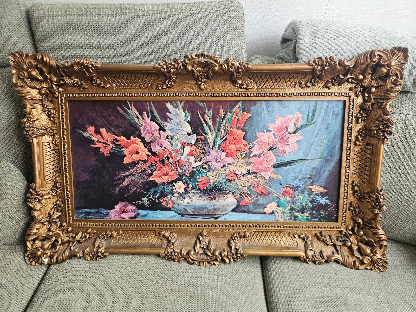 Grote poster met kunststof lijst, 100x58 cm, Huis en Inrichting, Ophalen, 50 – 75, Gebruikt, 75 tot 100 cm