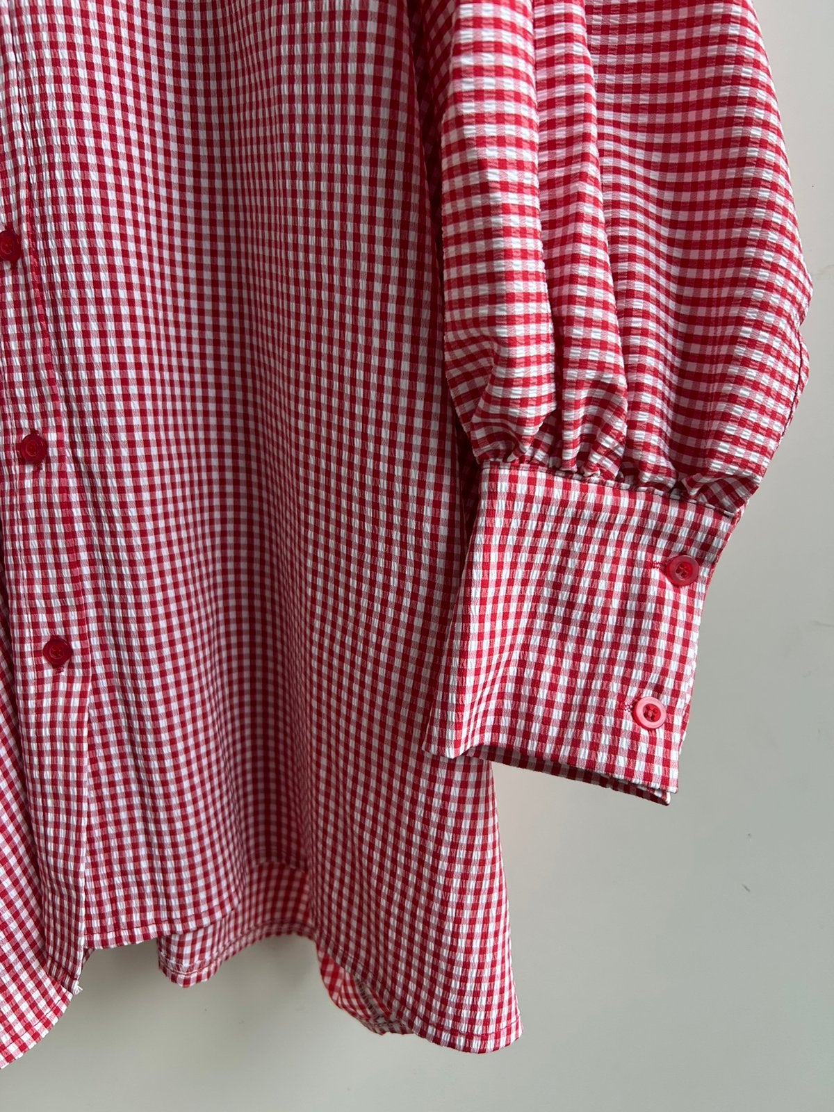 GARCONNE ruimvallende blouse rood ruitje mt TU, Kleding | Dames, Blouses en Tunieken, Maat 38/40 (M), -, Verzenden, Parijs