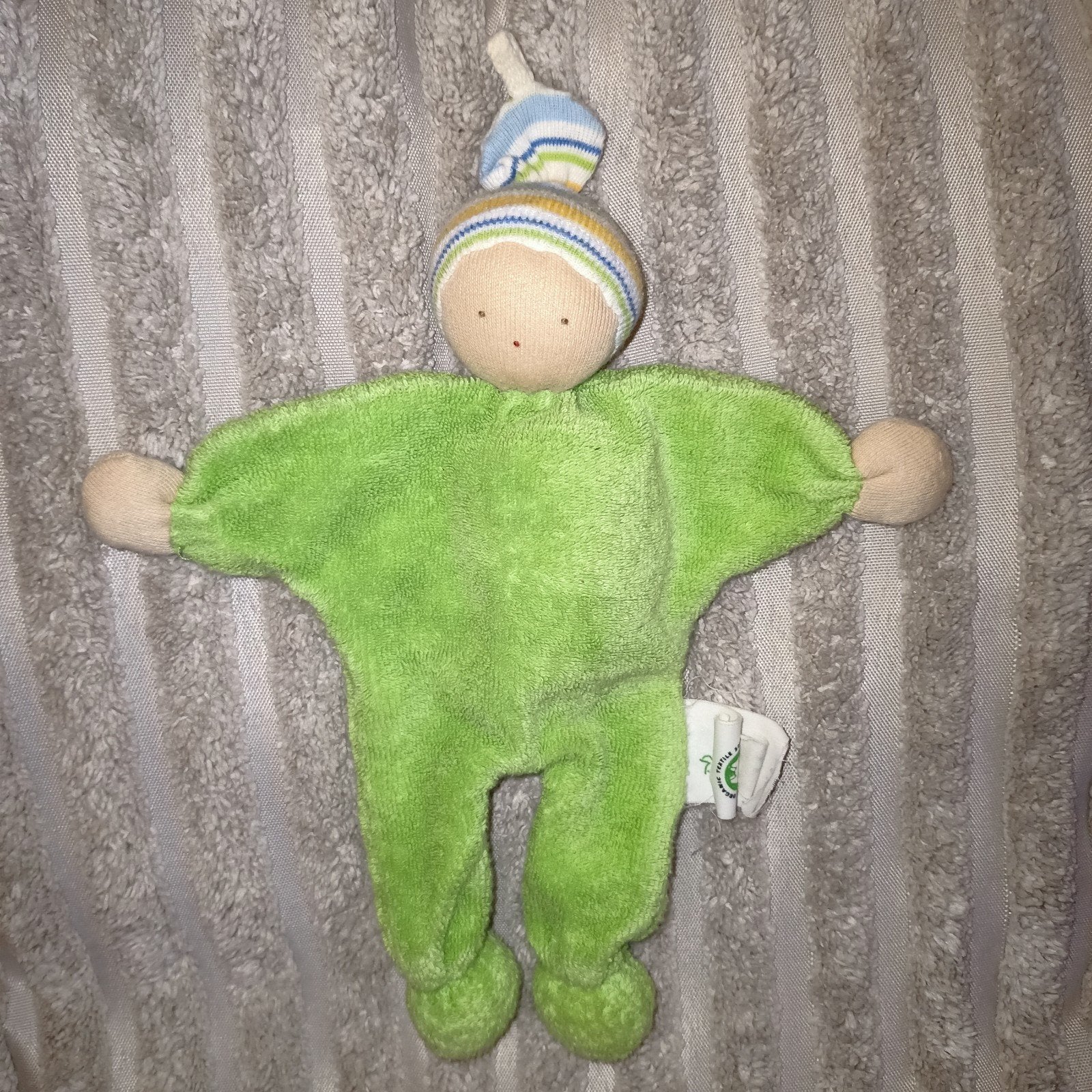 Alana groen badstof tutpopje., Groen, Overige merken, Overige typen, Ophalen of Verzenden