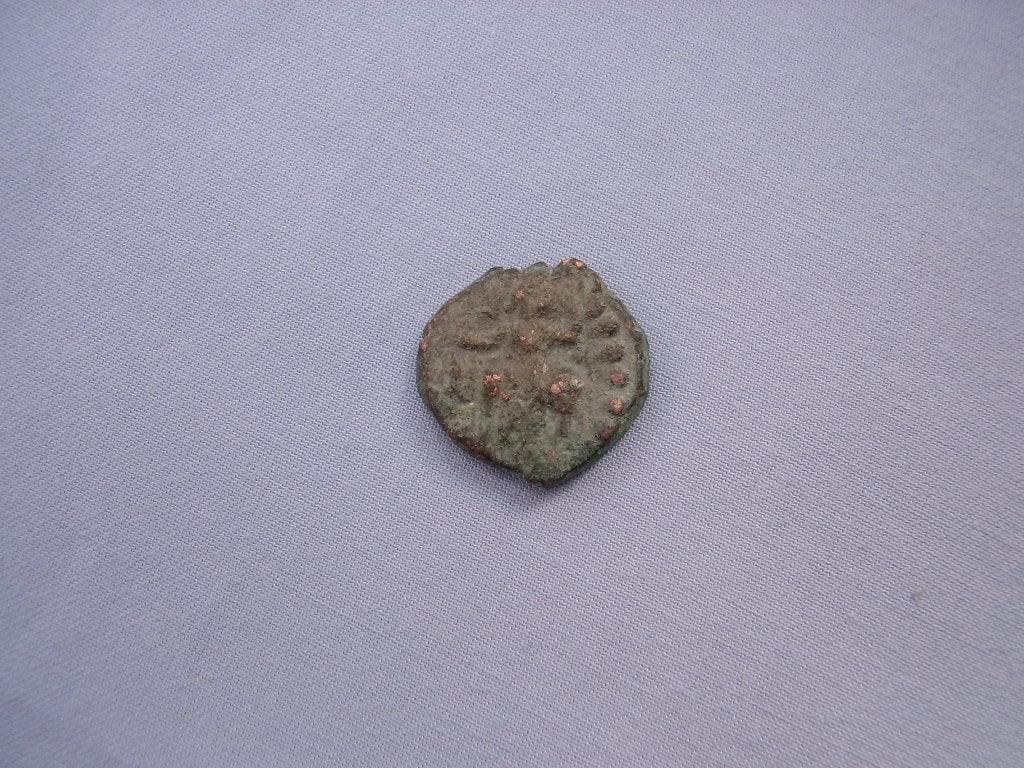 Bronzen munt India - ca. 2000 jaar oud - bodemvondst, Ophalen of Verzenden, Zuid-Azië, Losse munt