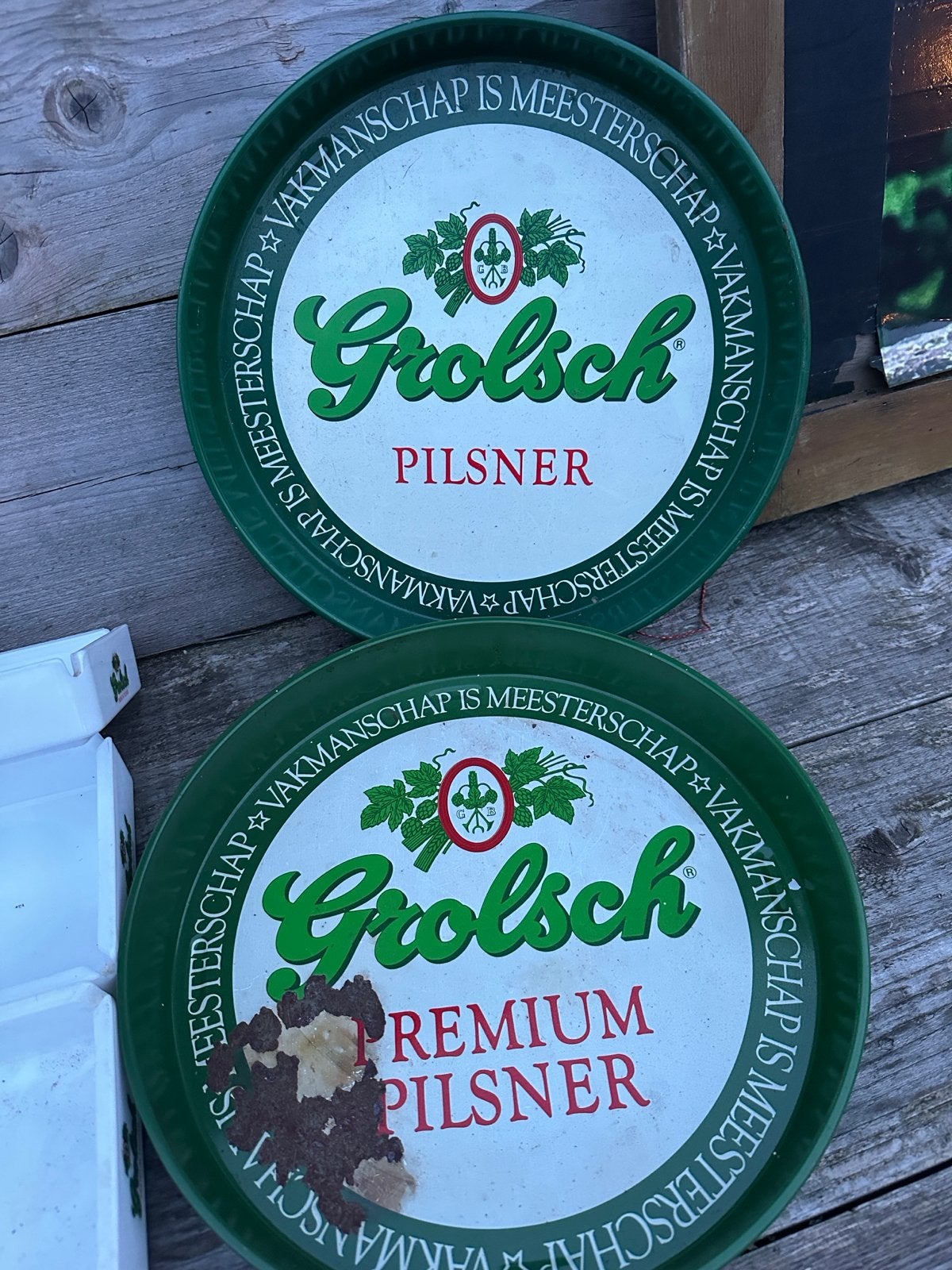 Grolsch dienbladen, Verzamelen, Ophalen of Verzenden, Gebruikt, Gebruiksvoorwerp