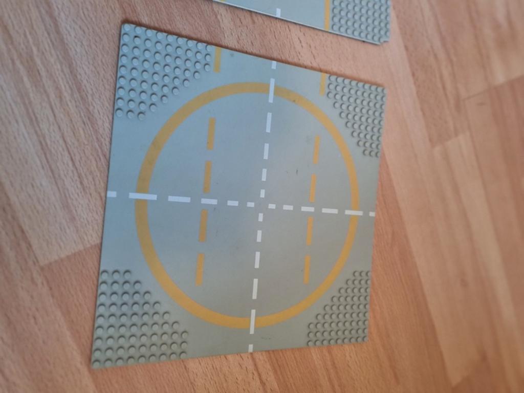 Vintage Lego Vliegveld Platen - Landingsplaats & Weg, Ophalen of Verzenden, Gebruikt