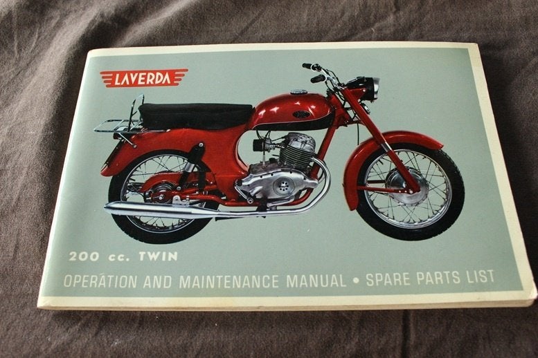 Laverda 200cc twin 1961 ?? motorcycle maintenance manual, Ophalen of Verzenden, Overige merken